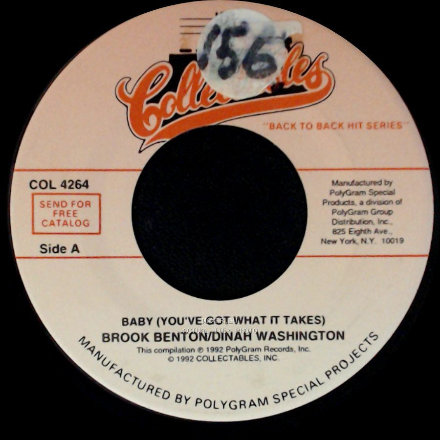 Brook Benton/Dinah Washington - Baby (You've Got What It Takes) / A Rockin' Good Way (To Mess Around And Fall In Love) side A