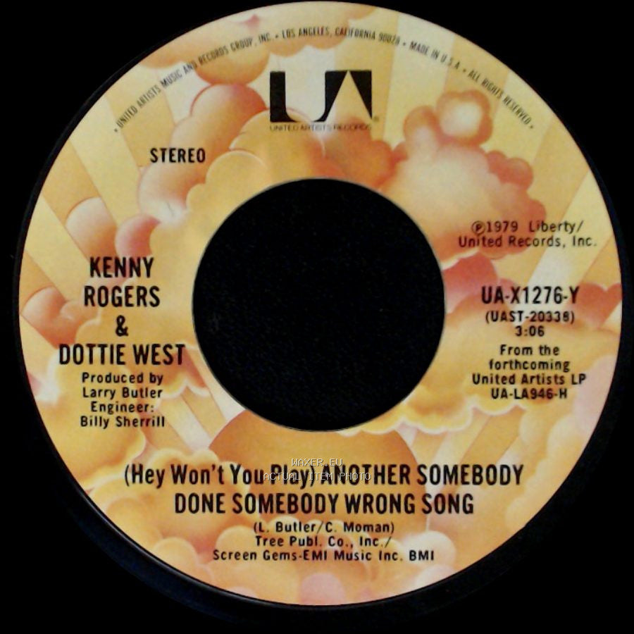 Kenny Rogers & Dottie West - All I Ever Need Is You / (Hey Won't You Play) Another Somebody Done Somebody Wrong Song side B