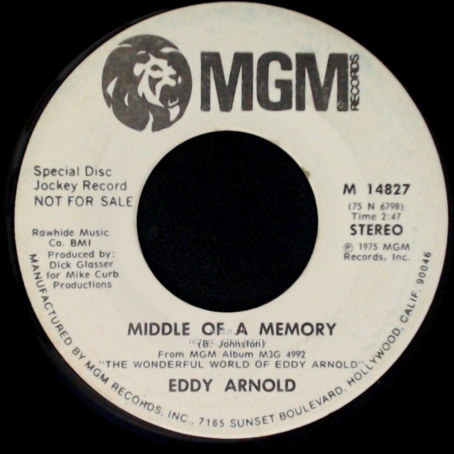 Eddy Arnold - Middle Of A Memory / Middle Of A Memory side A