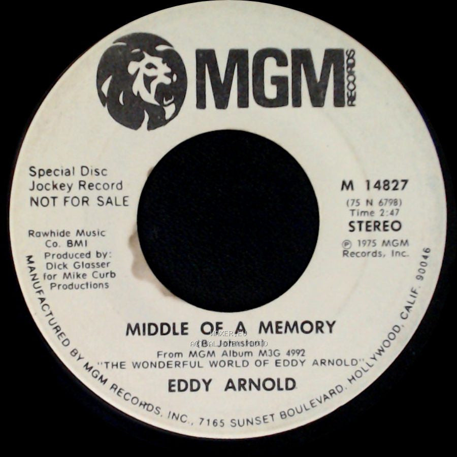 Eddy Arnold - Middle Of A Memory / Middle Of A Memory side B
