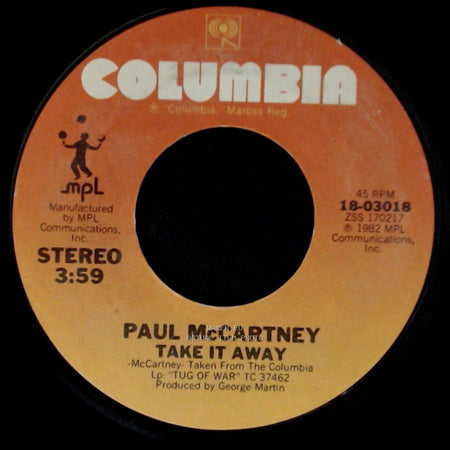 Paul Mccartney - I'll Give You A Ring / Take It Away side B