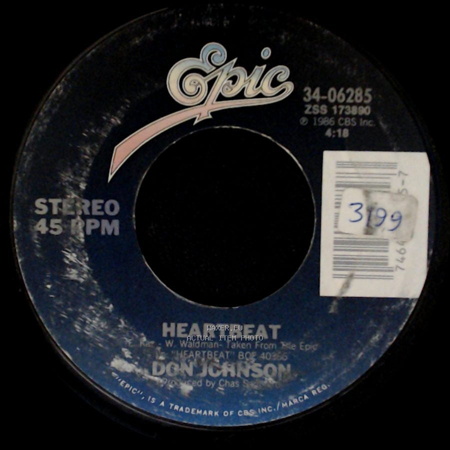 Don Johnson - Can't Take Your Memory / Heartbeat side B