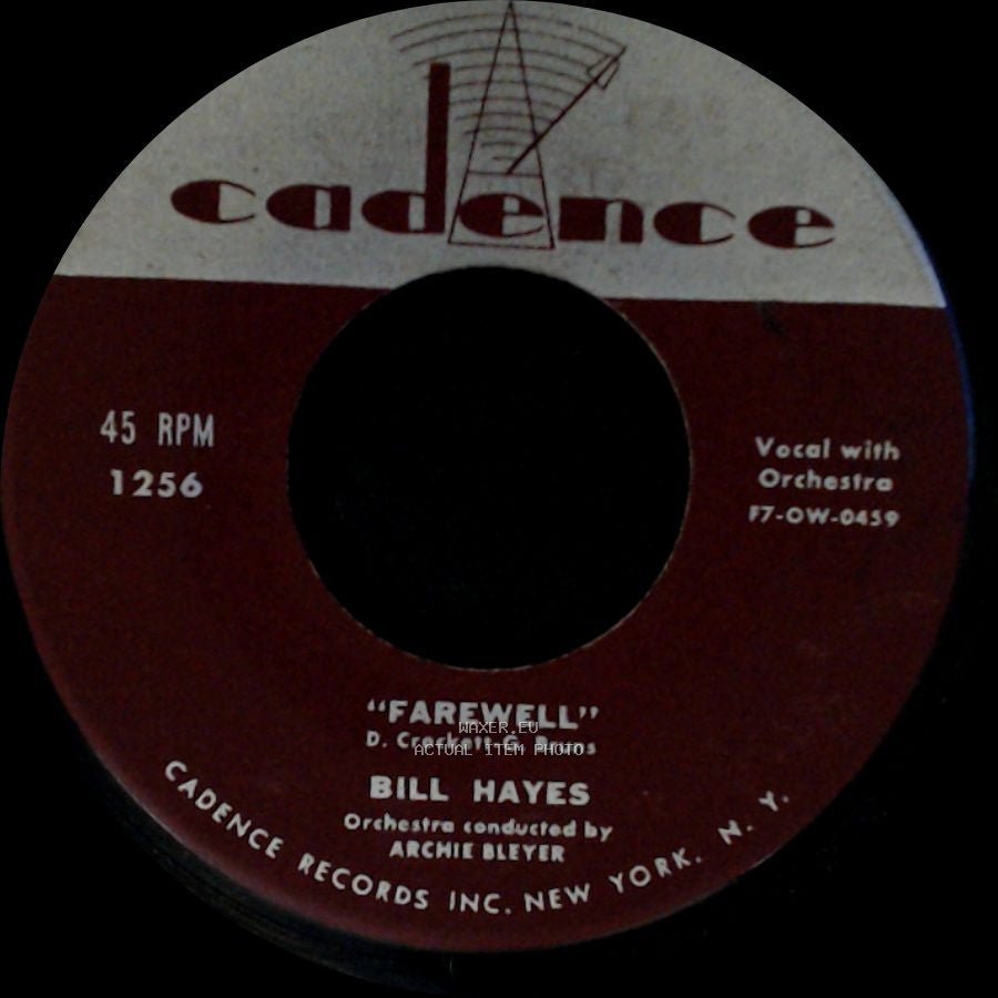 Bill Hayes - The Ballad Of Davy Crockett / Farewell side B