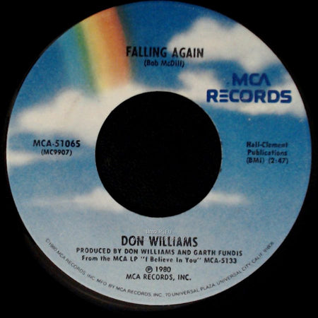 Don Williams - Falling Again / I Keep Putting Off Getting Over You side A