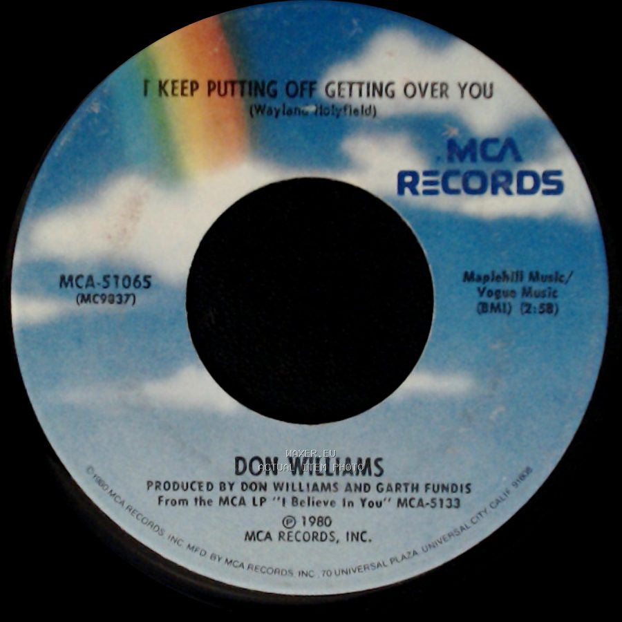 Don Williams - Falling Again / I Keep Putting Off Getting Over You side B