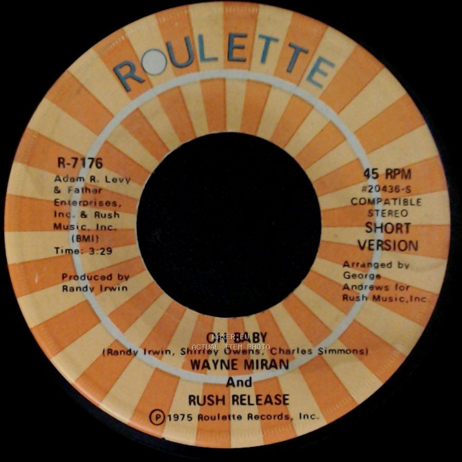 Wayne Miran And Rush Release - Oh Baby / Oh Baby side B