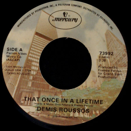 Demis Roussos - That Once In A Lifetime / This Song side A