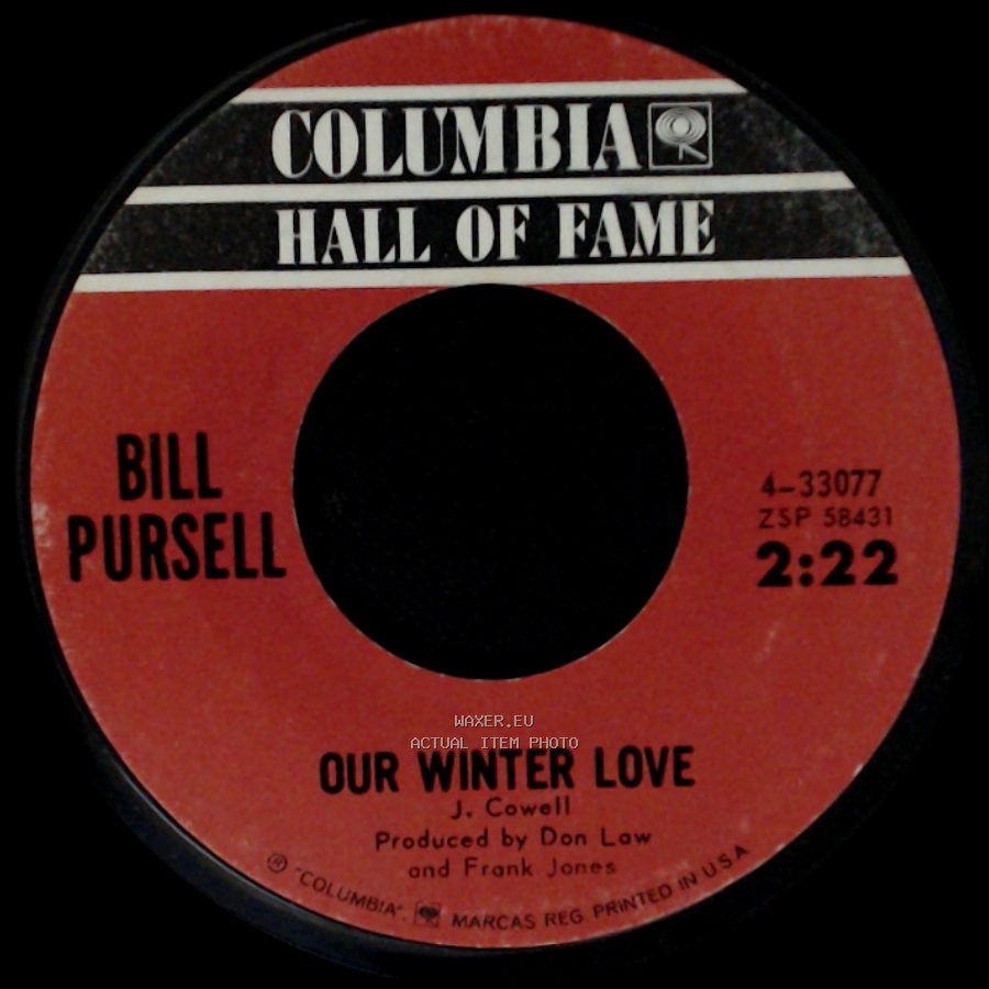 Bill Pursell - Our Winter Love / I Walk The Line side A