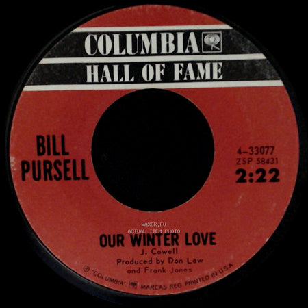 Bill Pursell - Our Winter Love / I Walk The Line side A