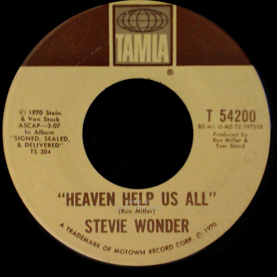 Stevie Wonder - Heaven Help Us All / I Gotta Have A Song side A