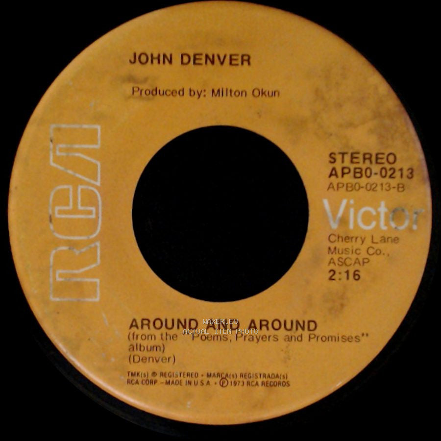 John Denver - Around And Around / Sunshine On My Shoulders side A