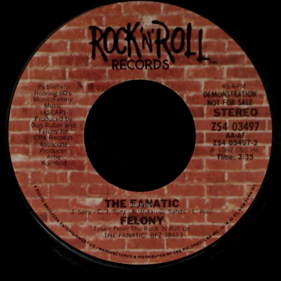 Felony - The Fanatic / The Fanatic side B