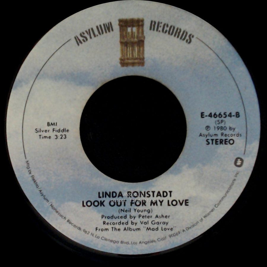 Linda Ronstadt - Look Out For My Love / I Can't Let Go side A