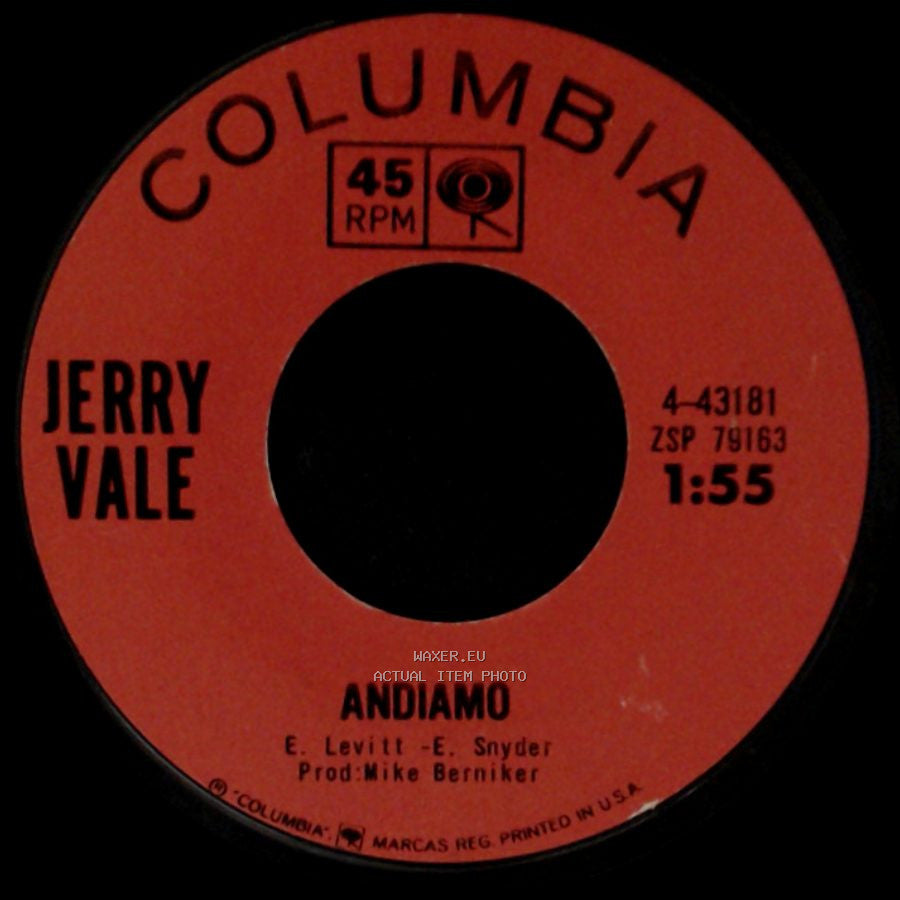 Jerry Vale - Andiamo / Have You Looked Into Your Heart side A