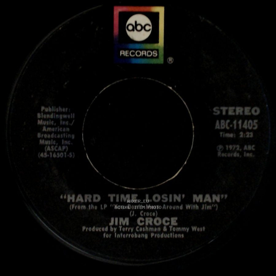 Jim Croce - Time In A Bottle / Hard Time Losin' Man side B