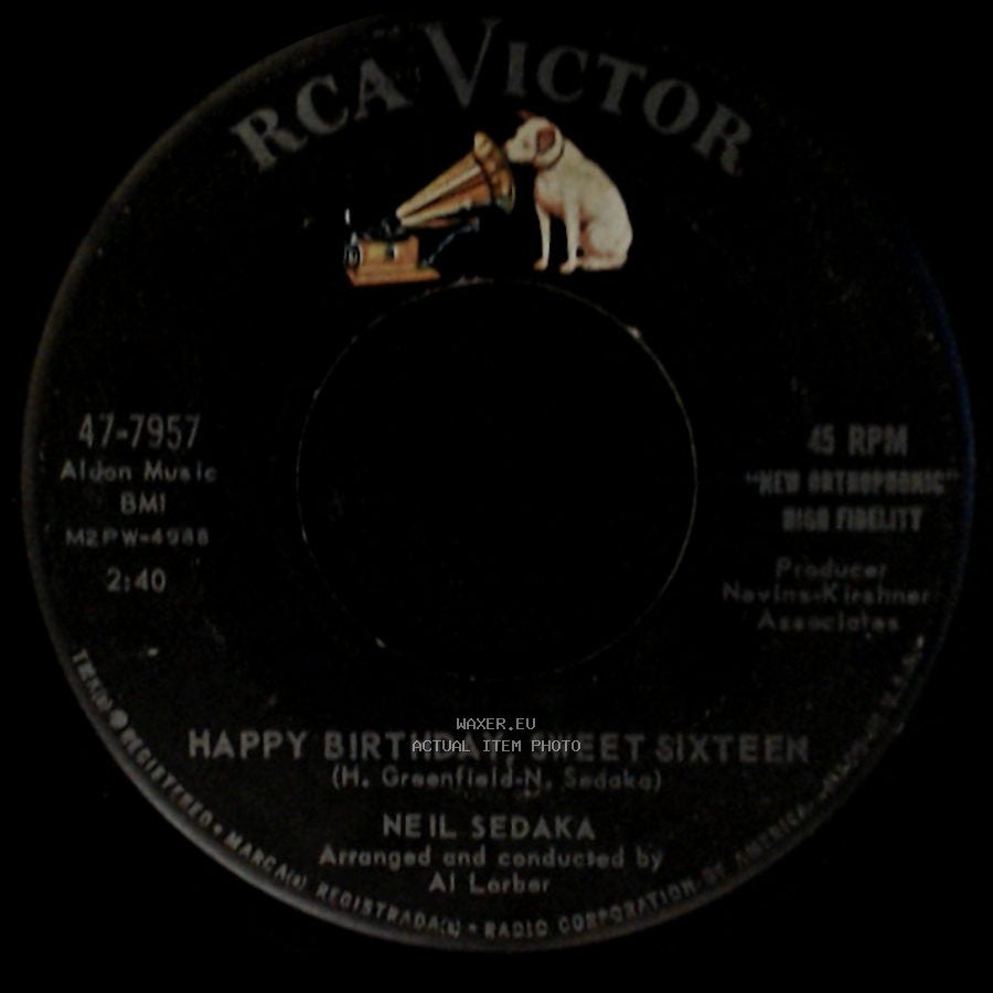 Neil Sedaka - Happy Birthday Sweet Sixteen / Don't Lead Me On side A