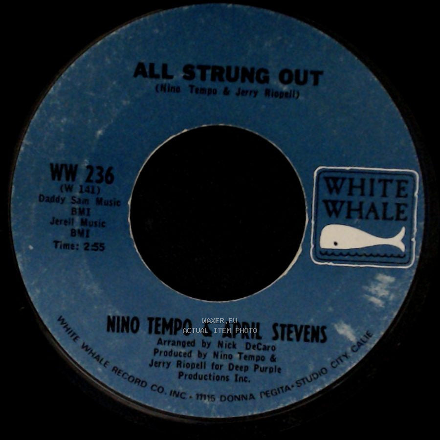 Nino Tempo & April Stevens - I Can't Go On Living Baby Without You / All Strung Out side B