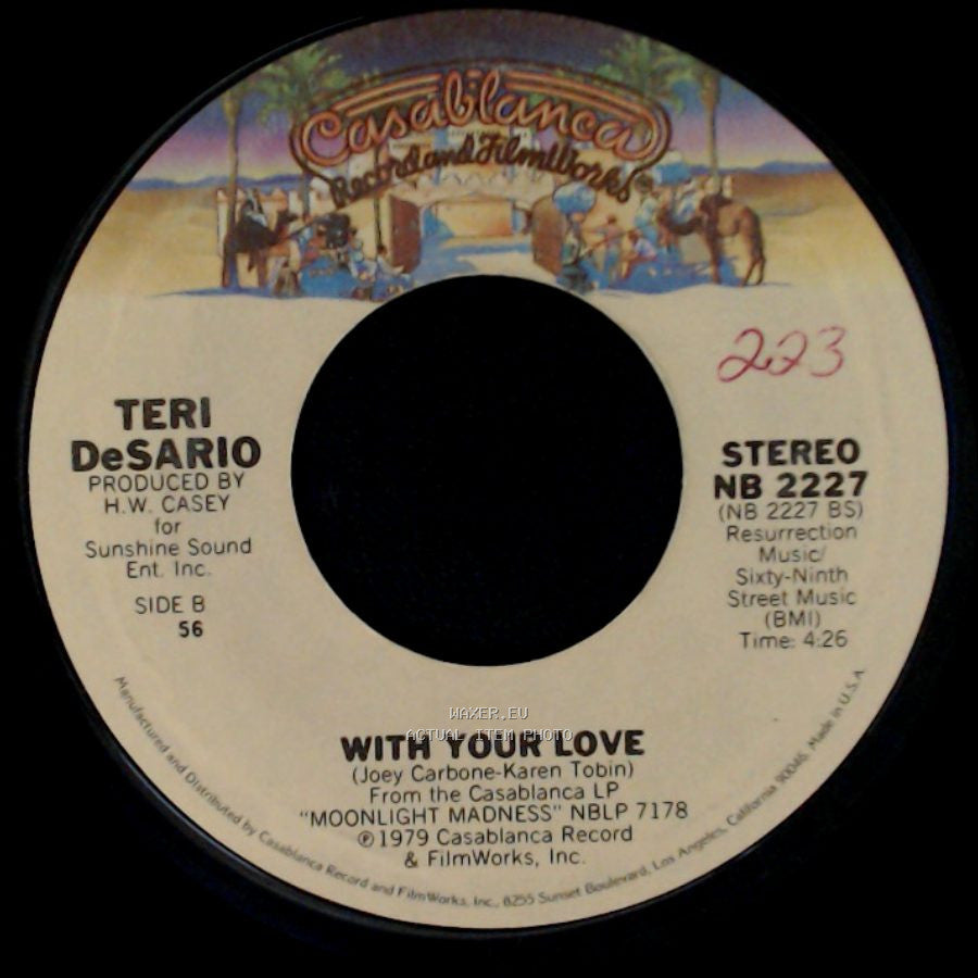 Teri Desario & K.C. / Teri Desario - Yes, I'm Ready / With Your Love side B