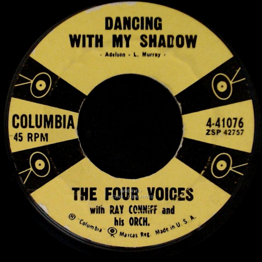 The Four Voices / The Four Voices With Ray Conniff And His Orch. - Dancing With My Shadow / Bon Bon side A