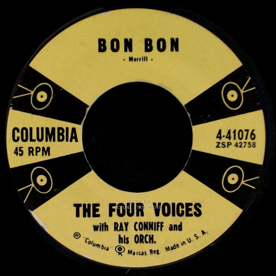 The Four Voices / The Four Voices With Ray Conniff And His Orch. - Dancing With My Shadow / Bon Bon side B