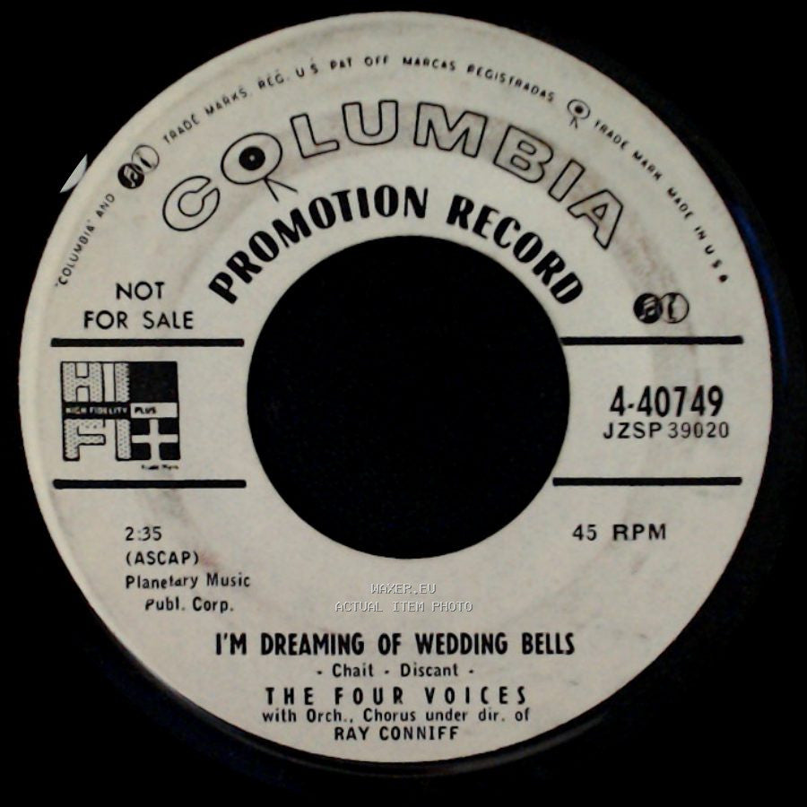 The Four Voices - The Ties That Bind / I'm Dreaming Of Wedding Bells side B