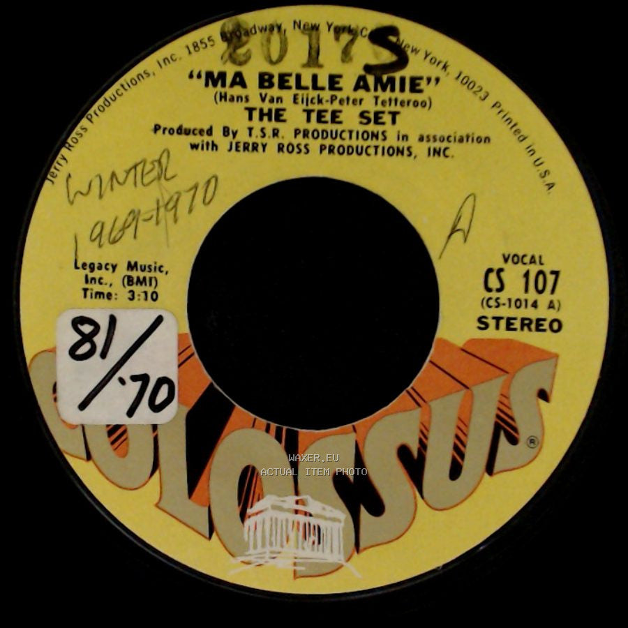The Tee Set - Angels Coming In The Holy Night / Ma Belle Amie side B