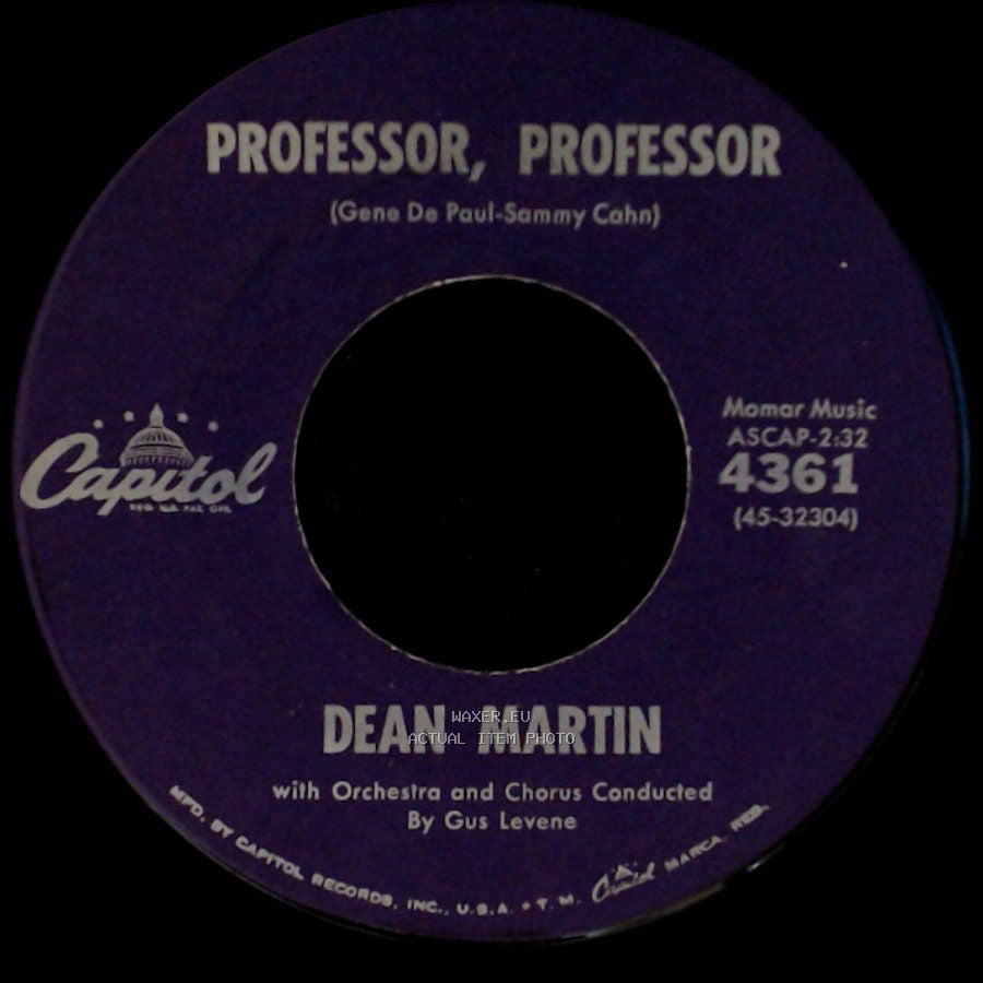 Dean Martin - Professor, Professor / Napoli side A