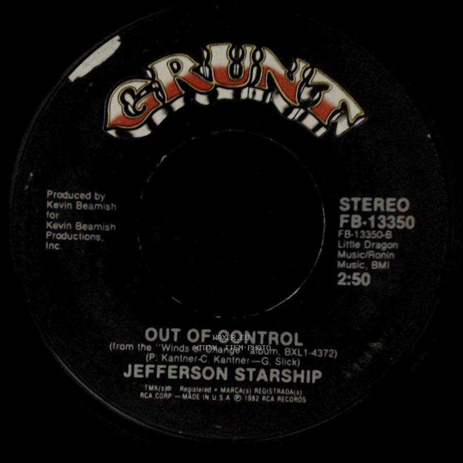 Jefferson Starship - Out Of Control / Be My Lady side A