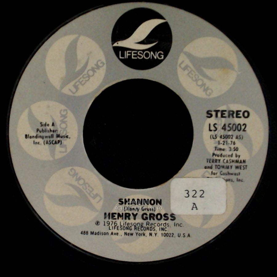 Henry Gross - Shannon / Pokey side A