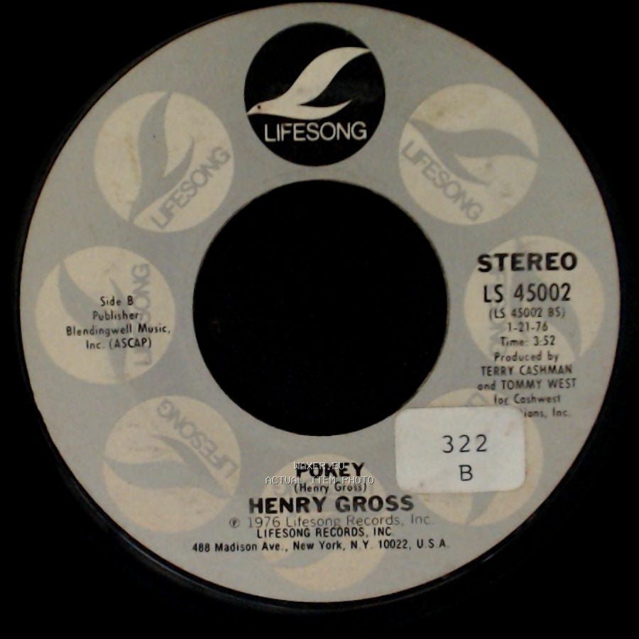 Henry Gross - Shannon / Pokey side B