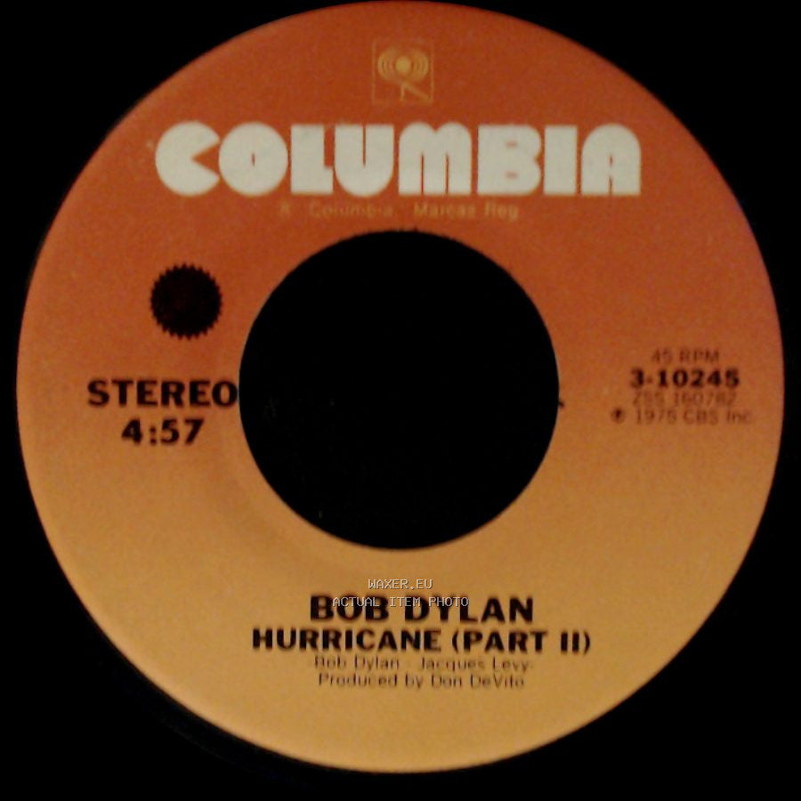 Bob Dylan - Hurricane (Part Ii) / Hurricane (Part I) side A