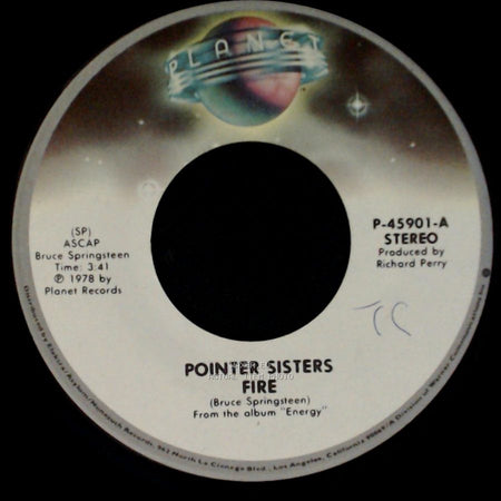 Pointer Sisters - Fire / Love Is Like A Rolling Stone side A