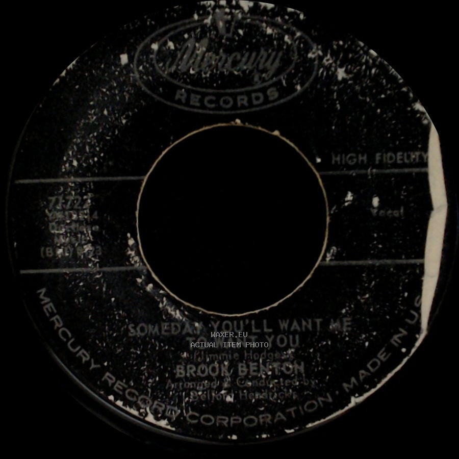 Ben E. King / Brook Benton - Souls Rush In / Someday You'll Want Me To Want You side B