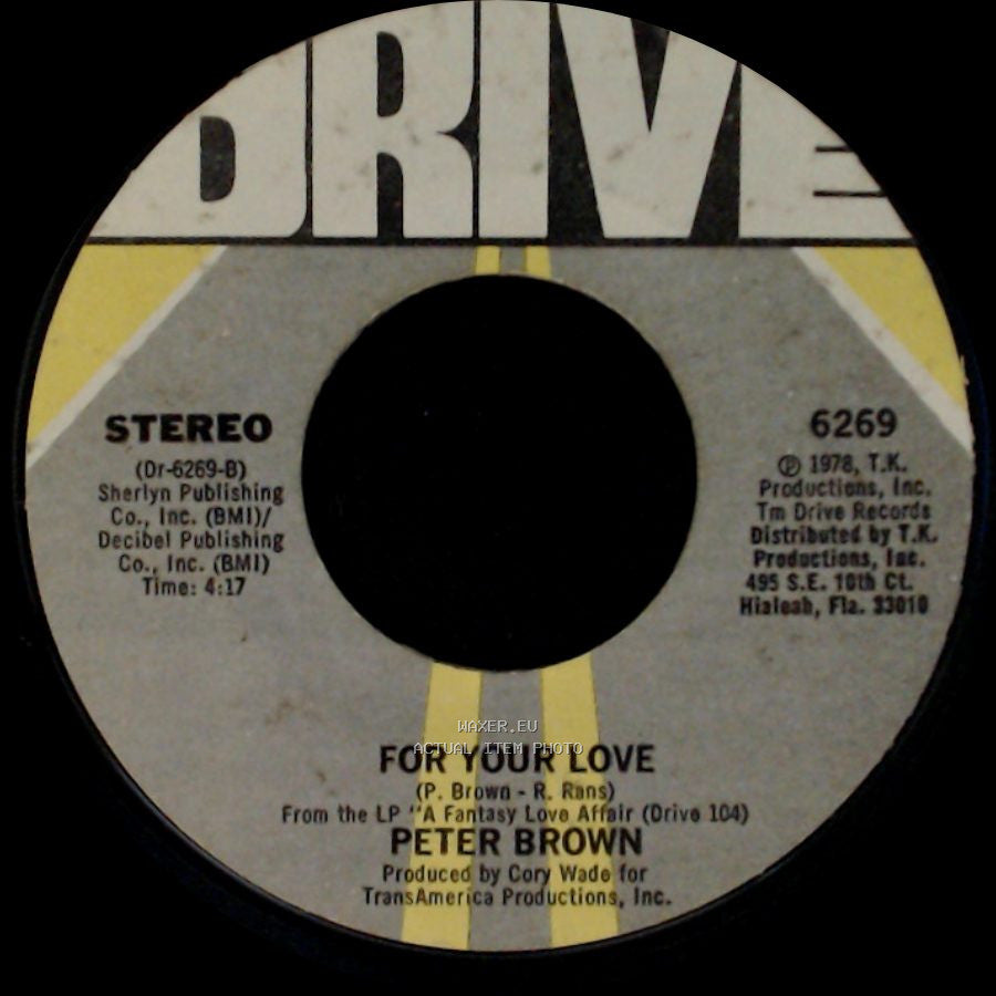 Peter Brown - Dance With Me / For Your Love side B