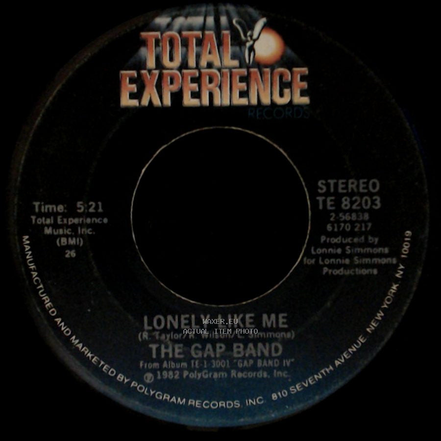 The Gap Band - You Dropped A Bomb On Me / Lonely Like Me side B