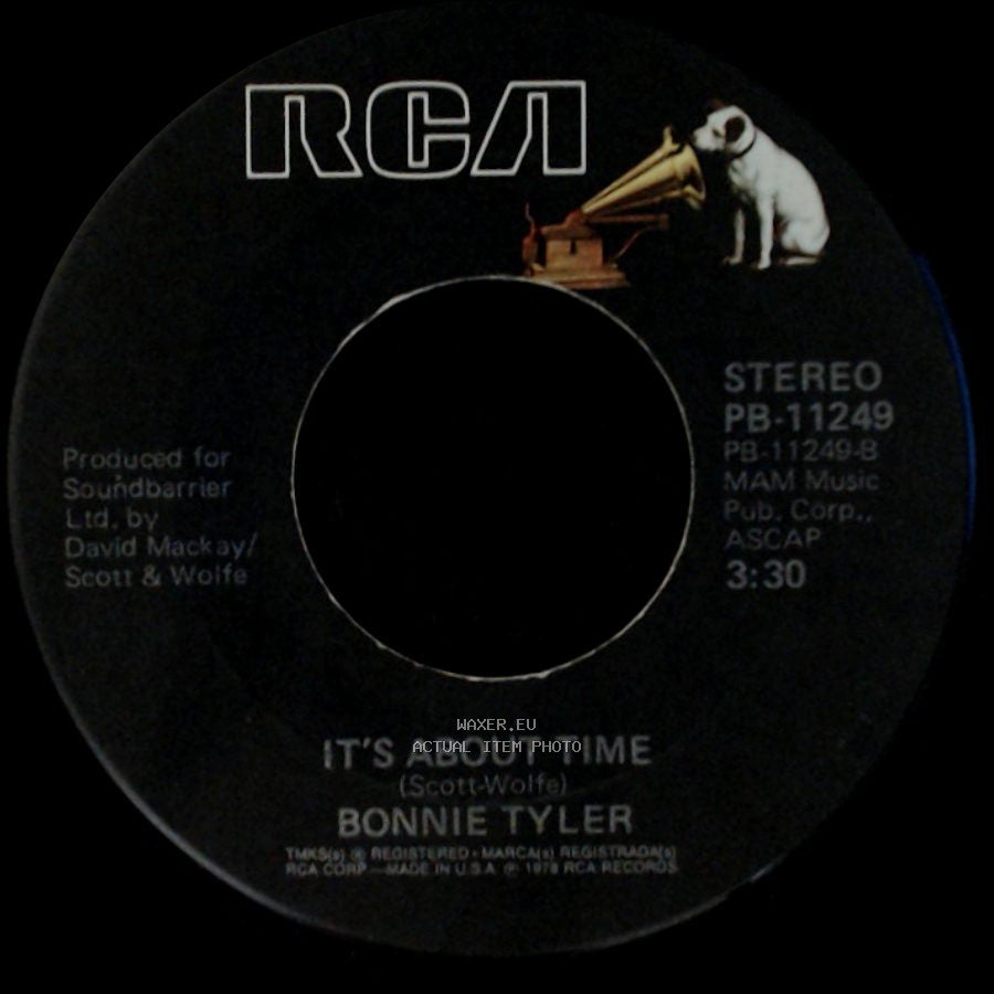 Bonnie Tyler - It's A Heartache / It's About Time side B