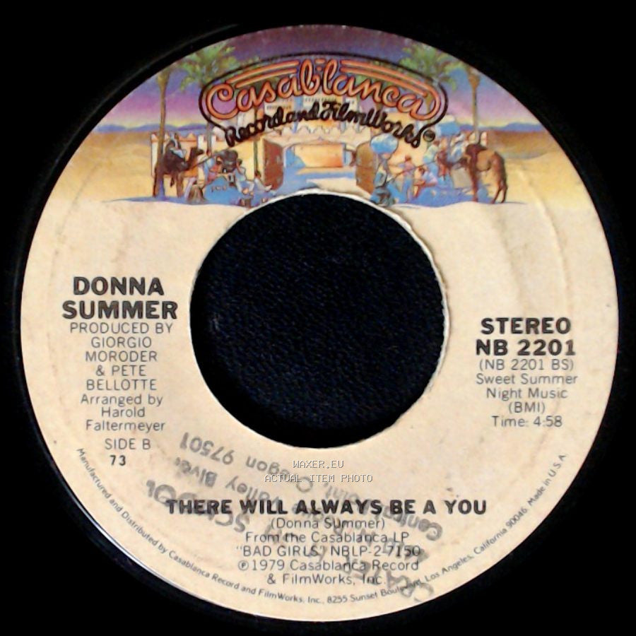 Donna Summer - Dim All The Lights / There Will Always Be A You side B