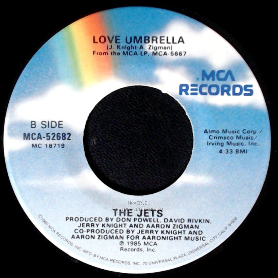 The Jets - Curiosity / Love Umbrella side B