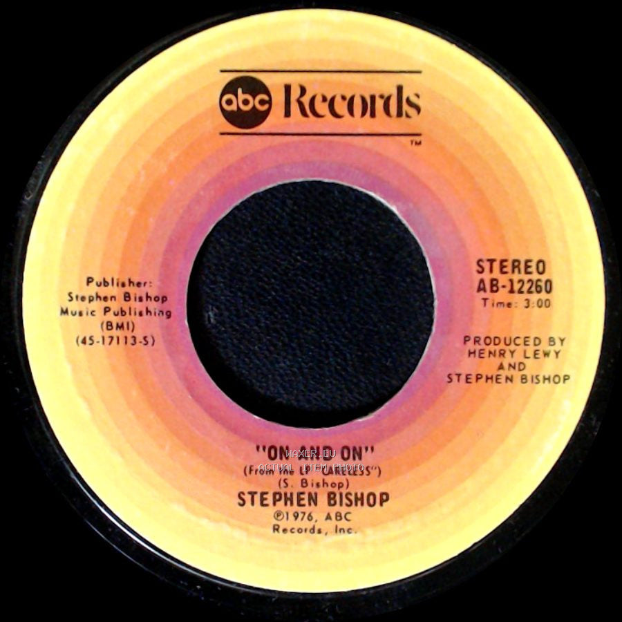 Stephen Bishop - Little Italy / On And On side B