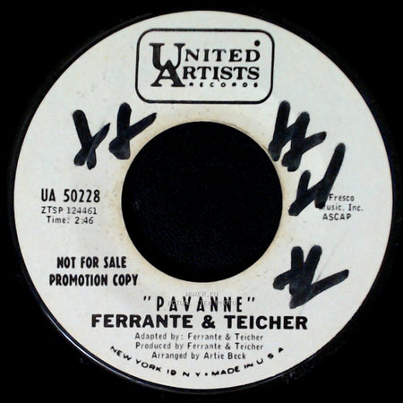 Ferrante & Teicher - Live For Life (Vivre Pour Vivre) / Pavanne side B