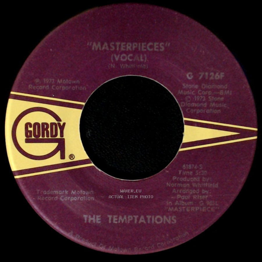 The Temptations - Masterpiece (Instrumental) / Masterpieces side B