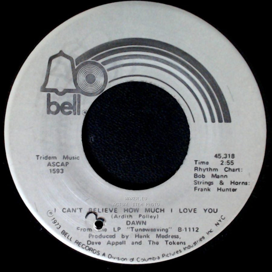 Dawn - Tie A Yellow Ribbon Round The Ole Oak Tree / I Can't Believe How Much I Love You side B