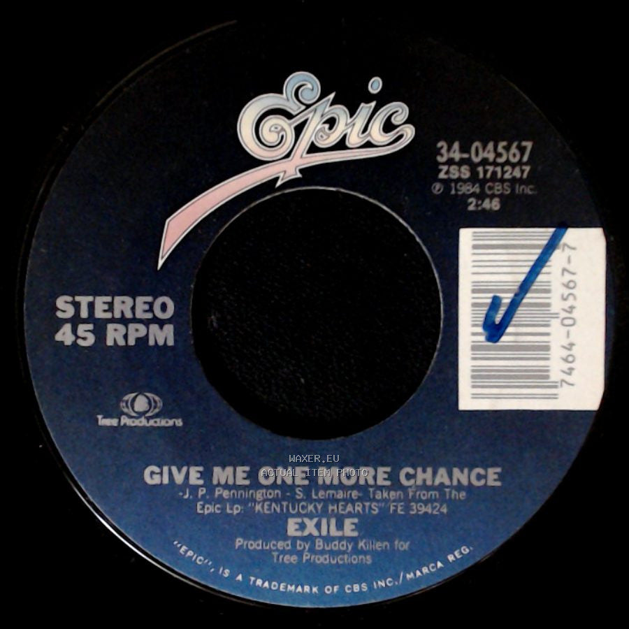 Exile - Give Me One More Chance / Ain't That A Pity side A
