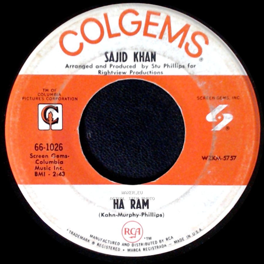Sajid Khan - Ha Ram / Getting To Know You side A