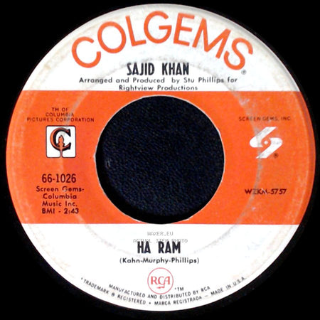 Sajid Khan - Ha Ram / Getting To Know You side A