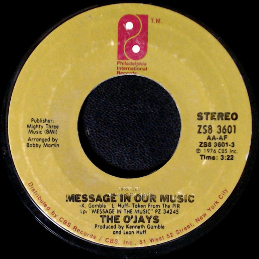 The O'jays - Message In Our Music / She's Only A Woman side A