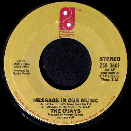 The O'jays - Message In Our Music / She's Only A Woman side A