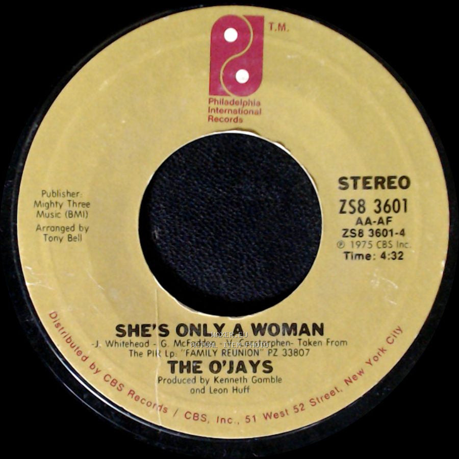 The O'jays - Message In Our Music / She's Only A Woman side B