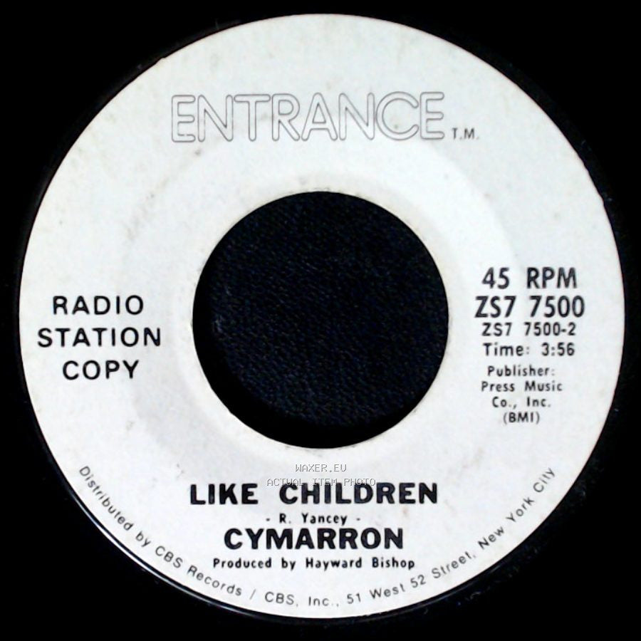 Cymarron - Like Children / Rings side A