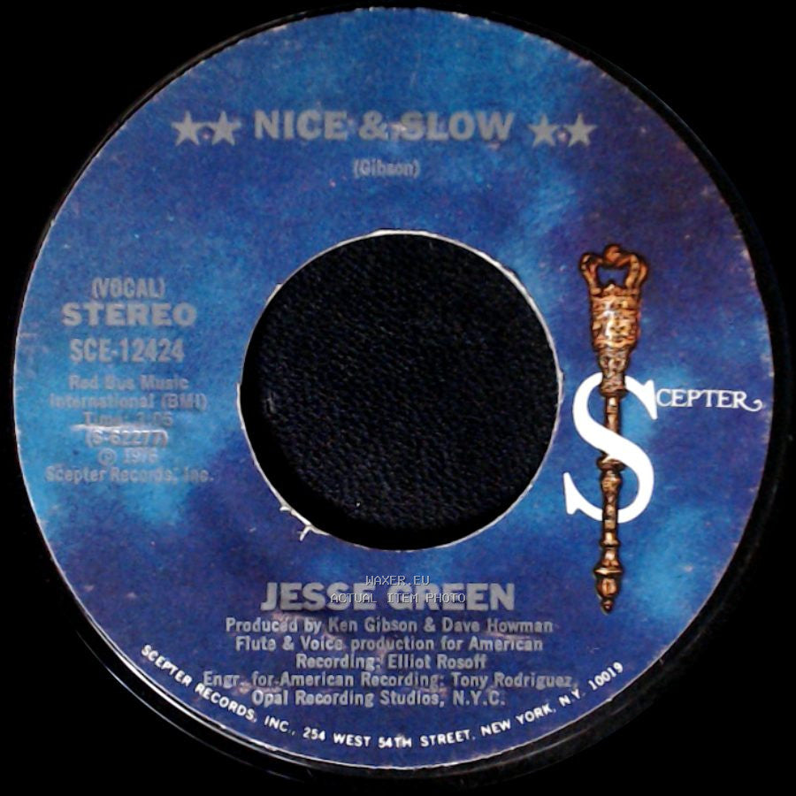 Jesse Green - Nice & Slow / Nice & Slow side A